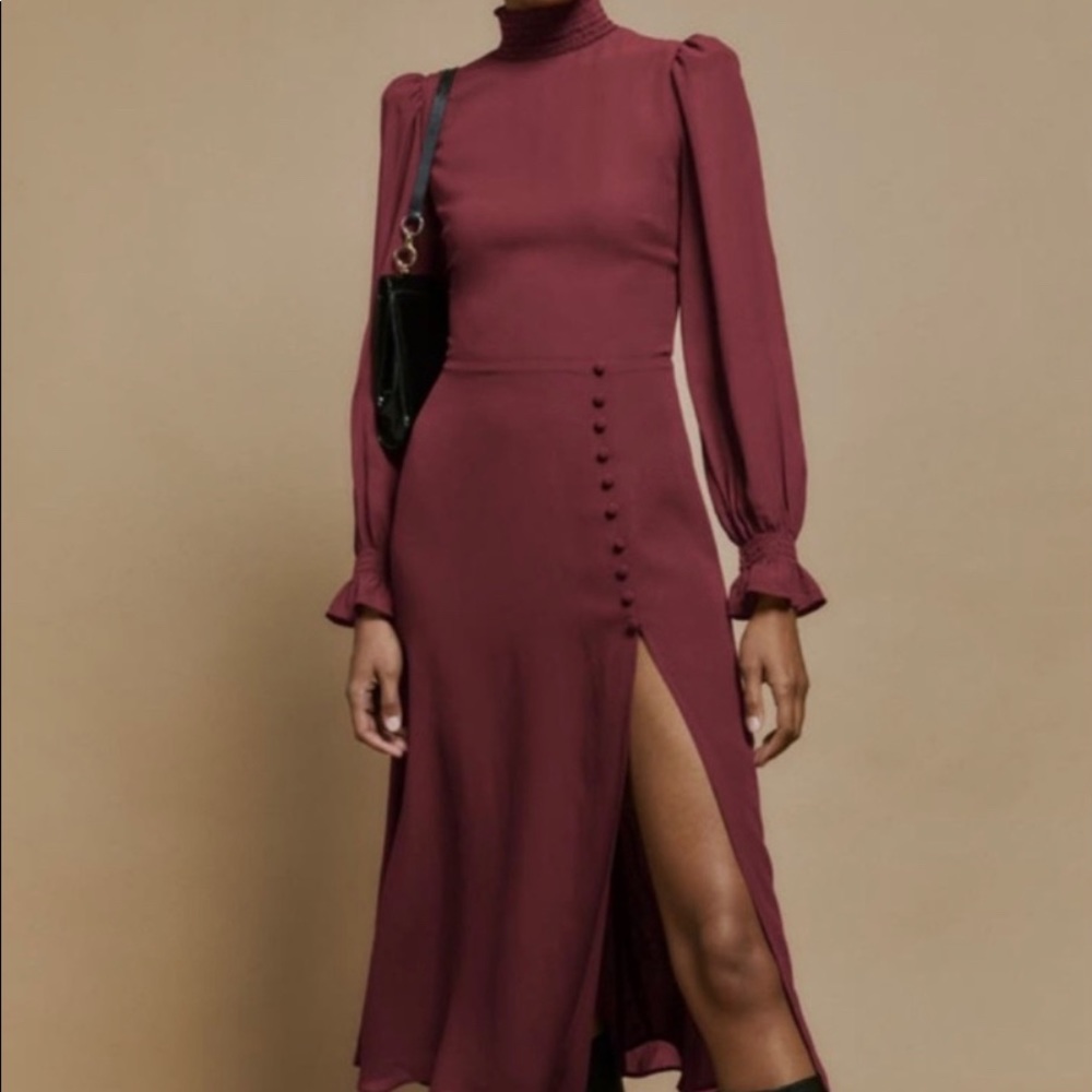 Reformation Stevi Dress | Plum
